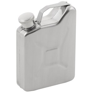 Hip Flask, &quot;Jerry Can&quot;, Stainless...