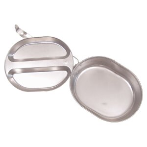 US Mess Kit, Stainless Steel, 2-part
