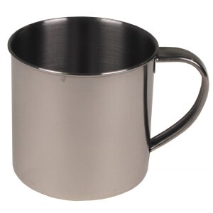 Cup, Stainless Steel, single-walled, ca. 250 ml