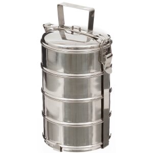 Food Canister, 4-part, Stainless Steel,