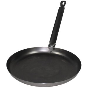 HU Frying Pan, Iron, with handle, large