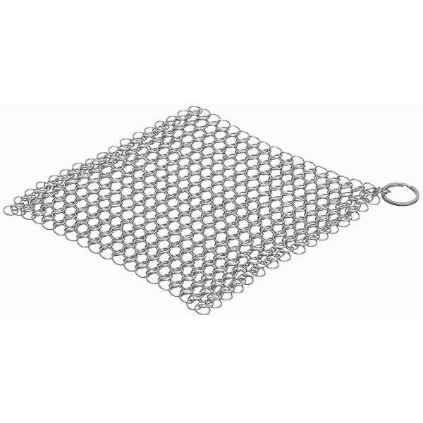 Chain Mail Cleaner, Stainless Steel, ca. 17,5 x 17,5 cm