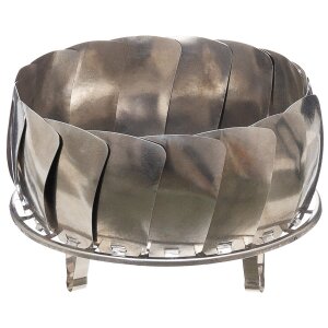 Fire Bowl, foldable, Stainless Steel, ca. 27 x 8 cm
