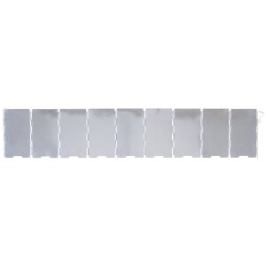 Windscreen, Aluminium, foldable, small, ca. 65 x 13 cm, 9...