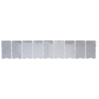 Windscreen, Aluminium, foldable, small, ca. 65 x 13 cm, 9 blades