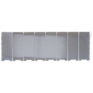 Windscreen, Aluminium, foldable, large, ca. 67 x 24 cm, 8...