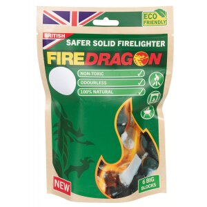 FIREDRAGON Safer Solid Firelighter, 162 g (6 blocks...