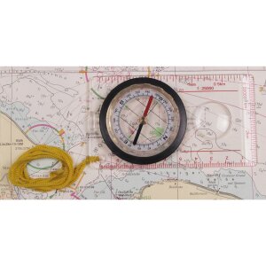 Map Compass, transparent,  plastic body