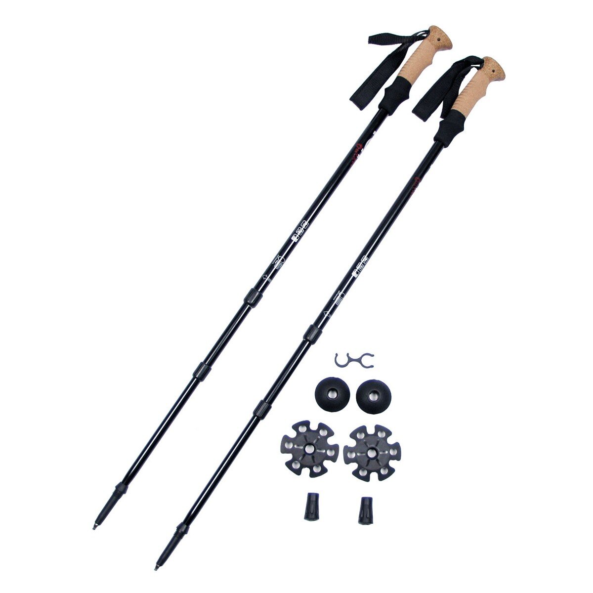 Aluminium Trekking Poles, cork handle