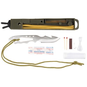 Survival Knife, "Jungle II", aluminium handle, various accessories
