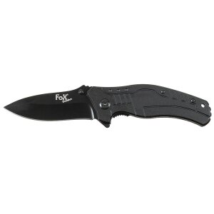 Jack Knife, one-handed, black, metal handle