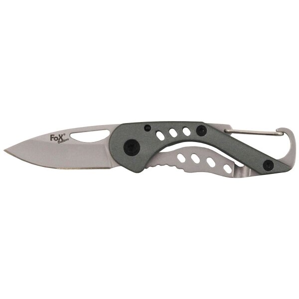 Jack Knife, "Piccolo", one-handed, perforated metal handle