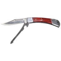 Jack Knife, "Hunter", metal handle with wooden insert
