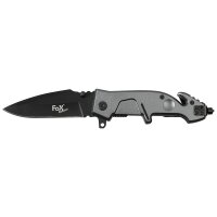 Jack Knife, one-handed, metal handle, black