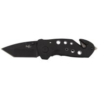 Jack Knife, one-handed,  black, metal handle