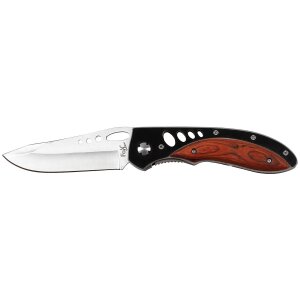 Jack Knife, one-handed,  handle with wooden inserts