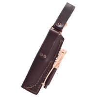 Brisa Trapper 95 - Stabilized Burl Birch, Scandi, Fire Steel