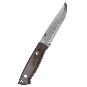 Brisa Trapper 115 - Green Micarta, Scandi, Fire Steel