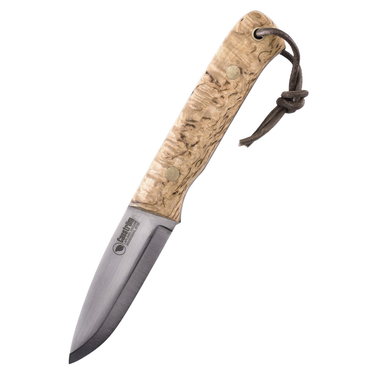 Outdoor knife Woodsman, burl birch, Casström