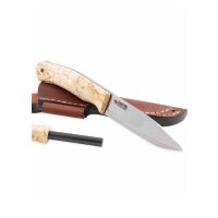 Swedish Forest knife No.10, burl birch + fire steel