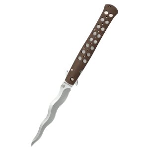 Pocket knife Ti-Lite Kris, 6-inch blade, AUS 10A, Smooth edge, Zy-Ex handle.