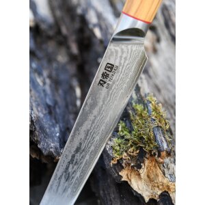 Ham knife, damask steel