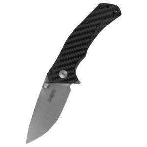Pocket knife Kershaw Knockout with carbon fiber handle