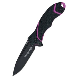 Tailwind Atomic Steel Drop-Point Taschenmesser, Pink