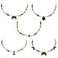 Viking brooch chain multicolor