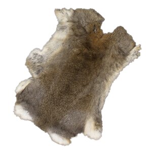 Small rabbit fur (mixed color) about 40 x 30 cm