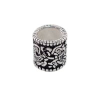 Beard bead silver plated "Jelling"