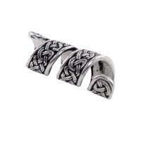 Celtic beard bead silver plated "Celtic"