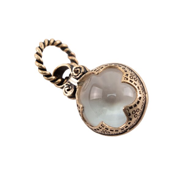 Pearl pendant glass ball bronze "Gotland"