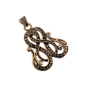 Viking pendant bronze "Midgard snake"
