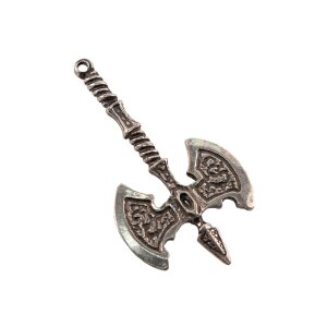 Axe pendant silver color "battle axe"