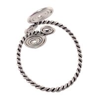 Celtic upper bangle silver plated