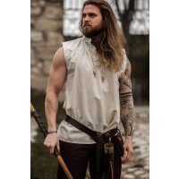 Sleeveless medieval shirt "Louis" Natural