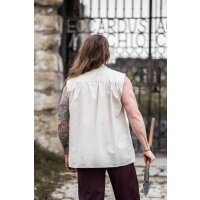 Sleeveless medieval shirt "Louis" Natural