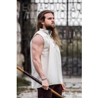 Sleeveless medieval shirt "Louis" Natural