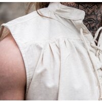 Sleeveless medieval shirt "Louis" Natural