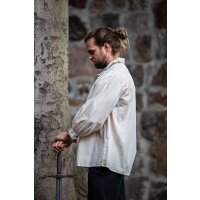 Pirate lace-up shirt "Artur" with collar Natural