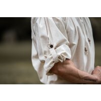 Renaissance stand-up collar lace shirt cotton / linen