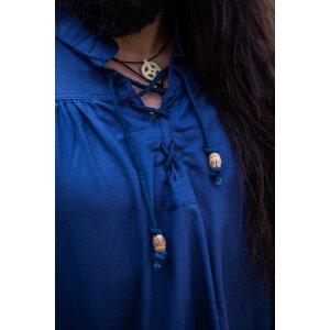 Medieval lace shirt blue "Friedrich"
