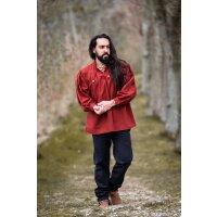 Medieval lace shirt red "Friedrich"