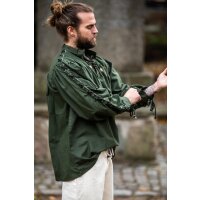 Medieval laced shirt with eyelets green "Adrian"