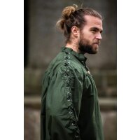 Medieval laced shirt with eyelets green "Adrian"