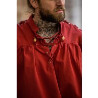 Medieval laced shirt with eyelets "Adrian" Red