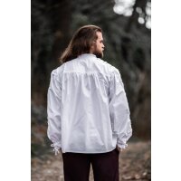 Medieval laced shirt with eyelets white "Adrian"