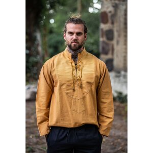Medieval Shirt Honey Brown "Ansbert"
