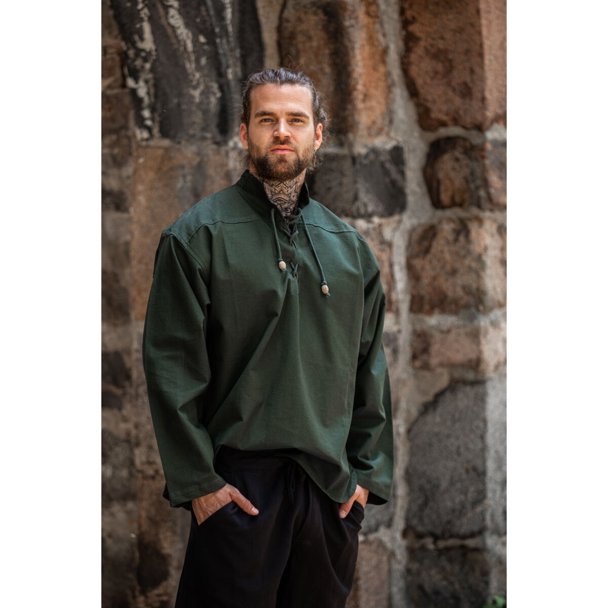 Medieval Shirt  Green "Ansbert"